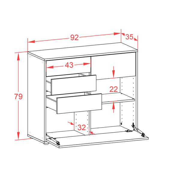 ModernMoments Sideboard Pulaski | Wayfair.de